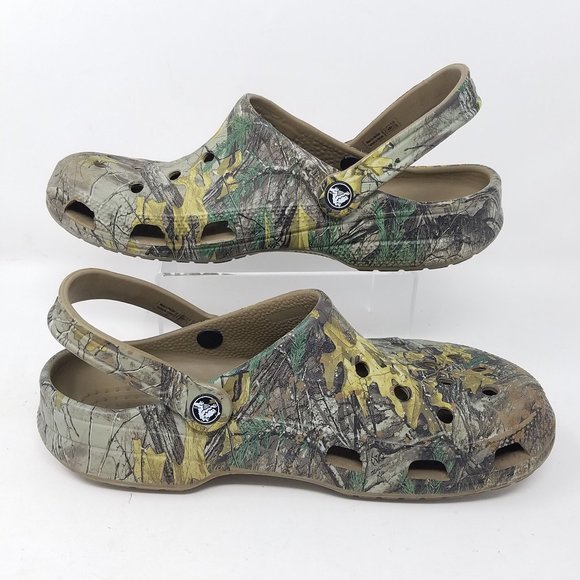 CROCS shoes green REALTREE cammo clogs‎ M10 / W12 main image 6